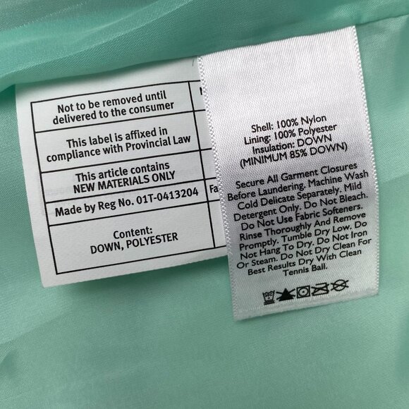 Eddie Bauer EB700 Travex Down Vest Women's XS Packable Aqua Teal Green Full Zip - Picture 11 of 15